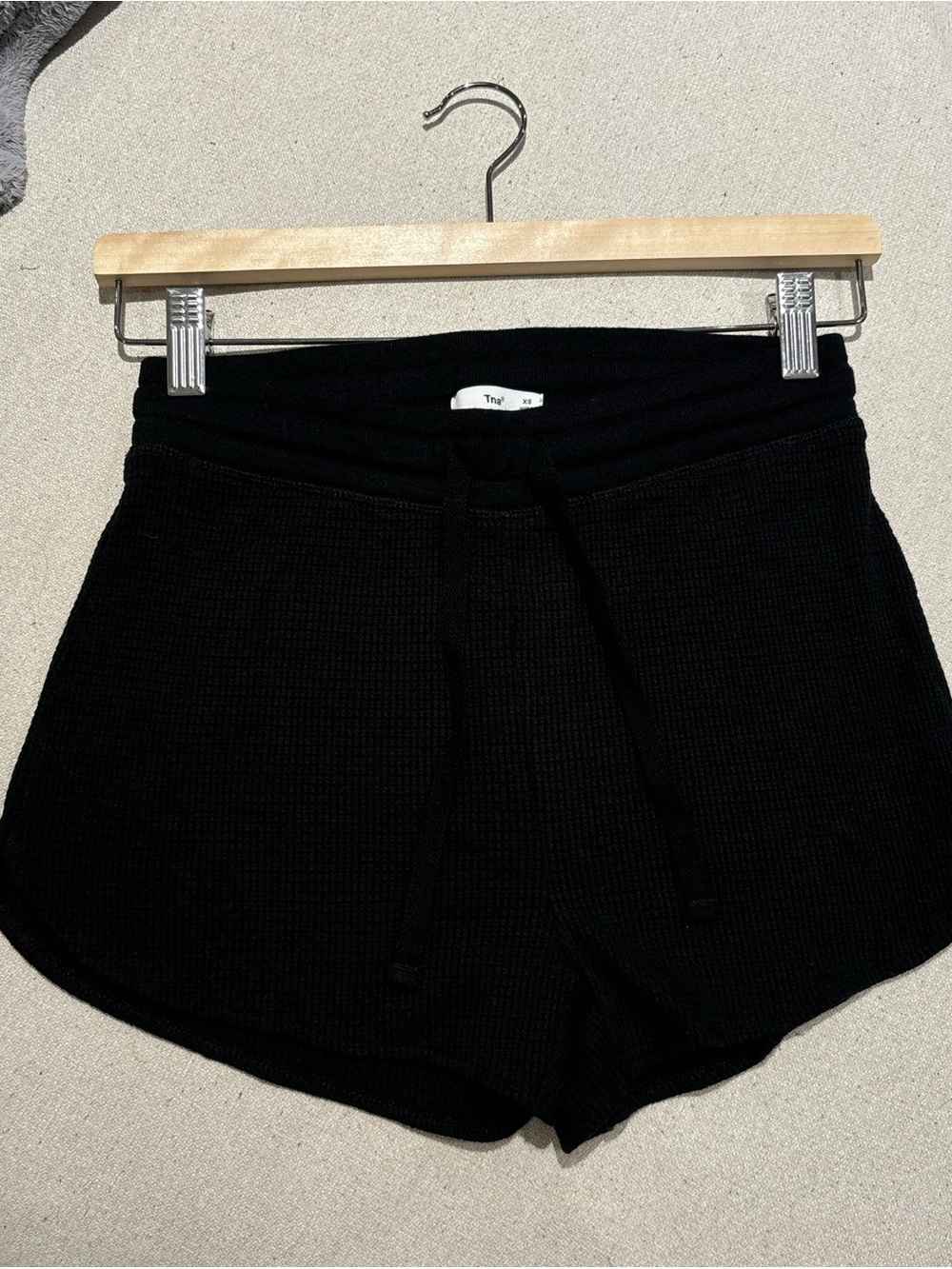 Aritzia Black Wafflex Short